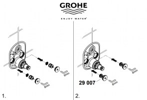 MONTAJE VALVULAS ANTIRRETORNO SEGURIDAD RAPIDO-T GROHE